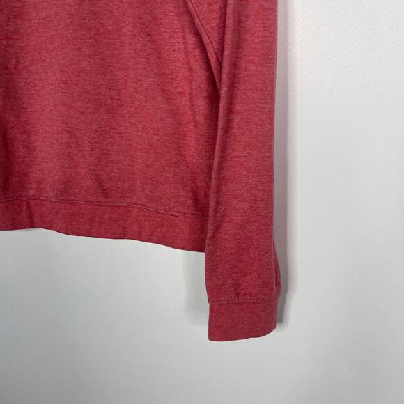 Johnnie-O Mens M Red Blossom Sully Quarter Zip Pullover Sweatshirt Cotton Modal - Picture 4 of 8